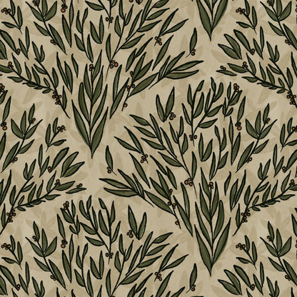 Olive Branch Wallpaper, Peel & Stick and Removable