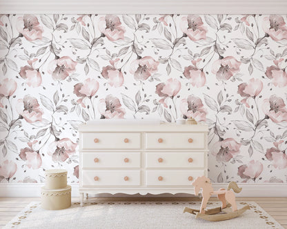 Once Upon A Flower Peel and Stick Wallpaper