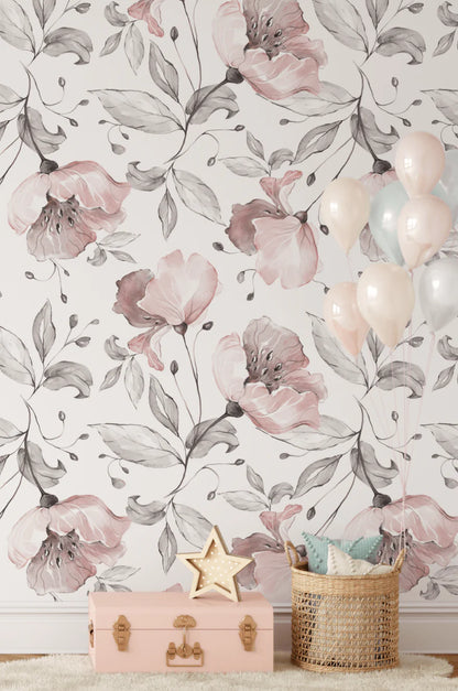 Once Upon A Flower Peel and Stick Wallpaper