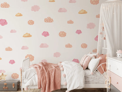 Pastel Cloud Wall Stickers