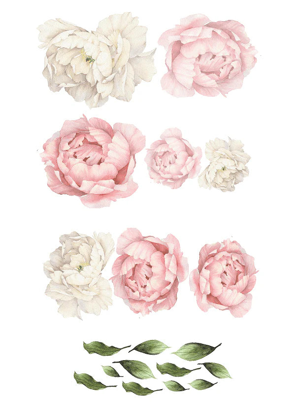 Peony Floral Wall Stickers