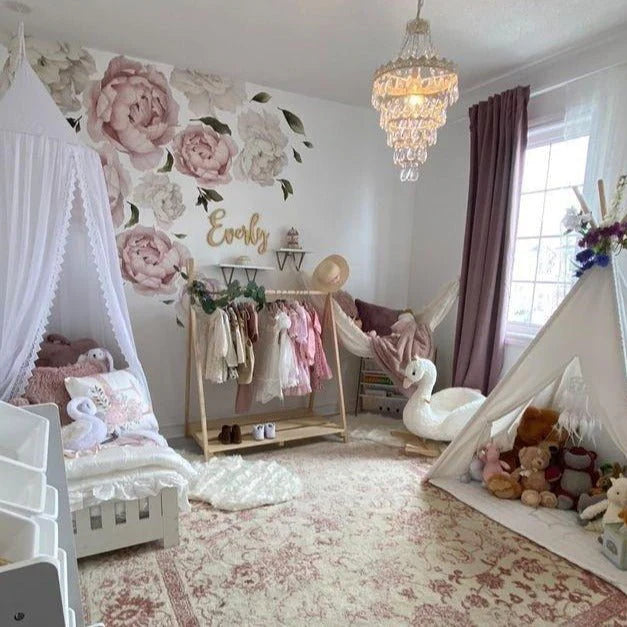 Peony Floral Wall Stickers