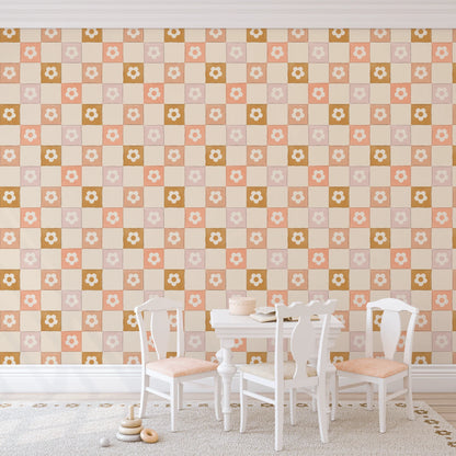 Picnic Check Peel and Stick Wallpaper