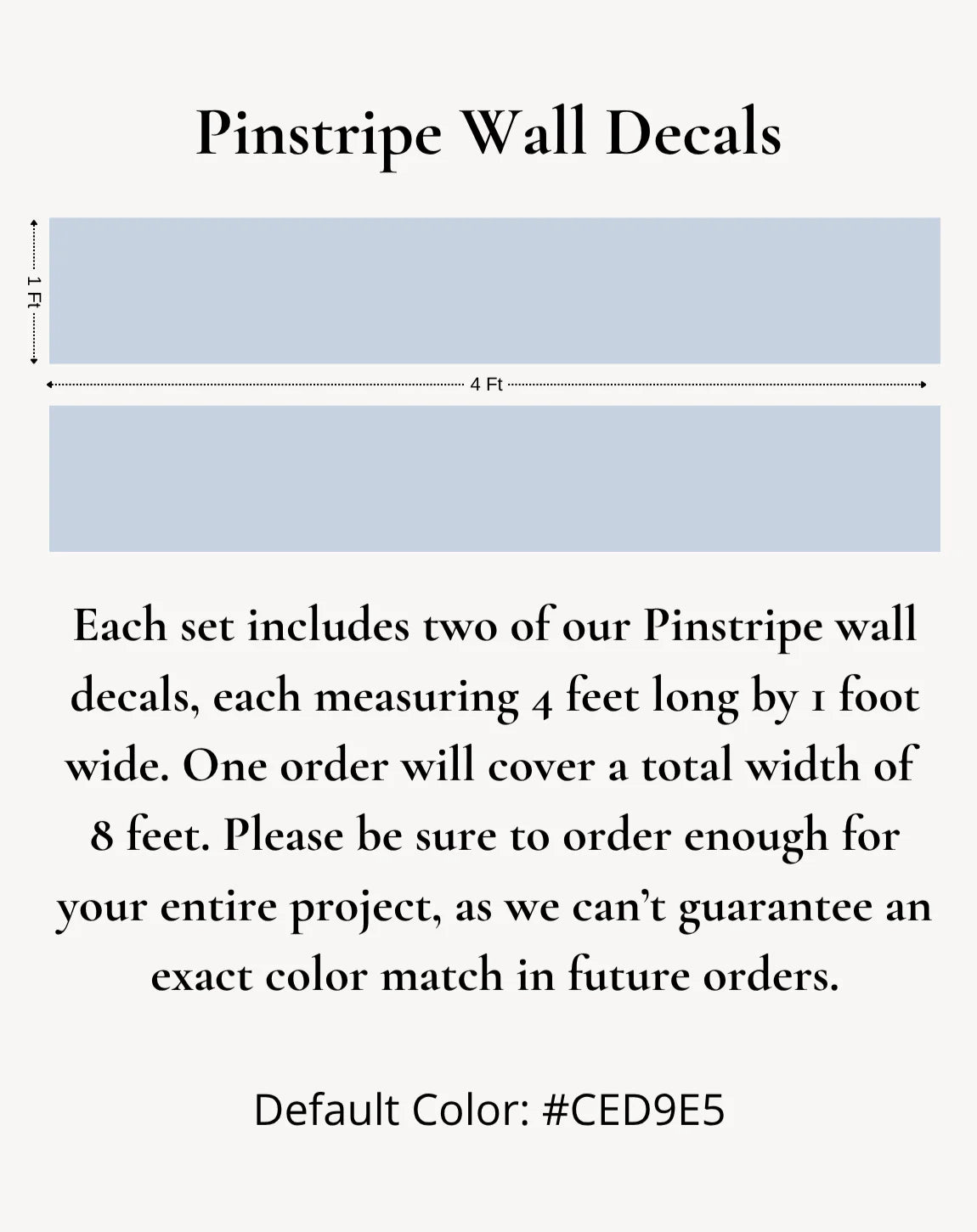 Pinstripe Removable Wall Stickers