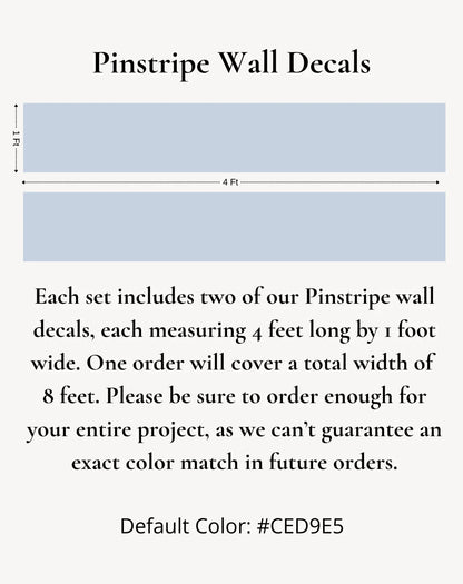 Pinstripe Removable Wall Stickers