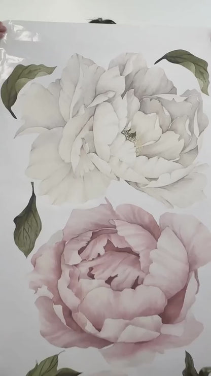 Peony Floral Wall Stickers