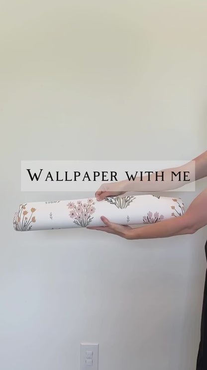 Pastel Flower Peel and Stick Wallpaper