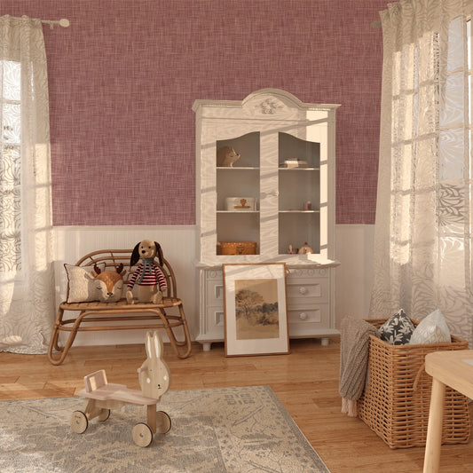 Purple Grasscloth Peel and Stick Wallpaper (Faux)