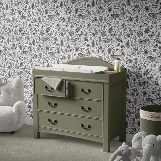 Rabbits, Tulips and Butterflies Removable Peel and Stick Wallpaper