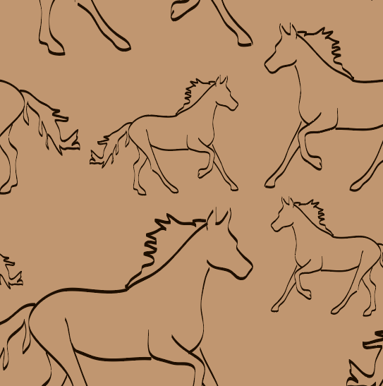 Racing Pony Wallpaper (Peel & Stick or Non-Pasted)