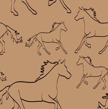 Racing Pony Wallpaper (Peel & Stick or Non-Pasted)