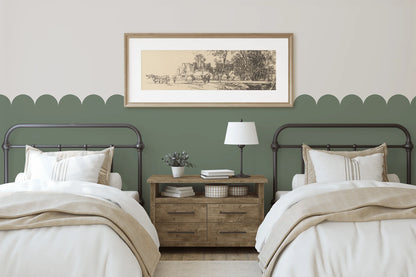 Scallop Half Wall Panels