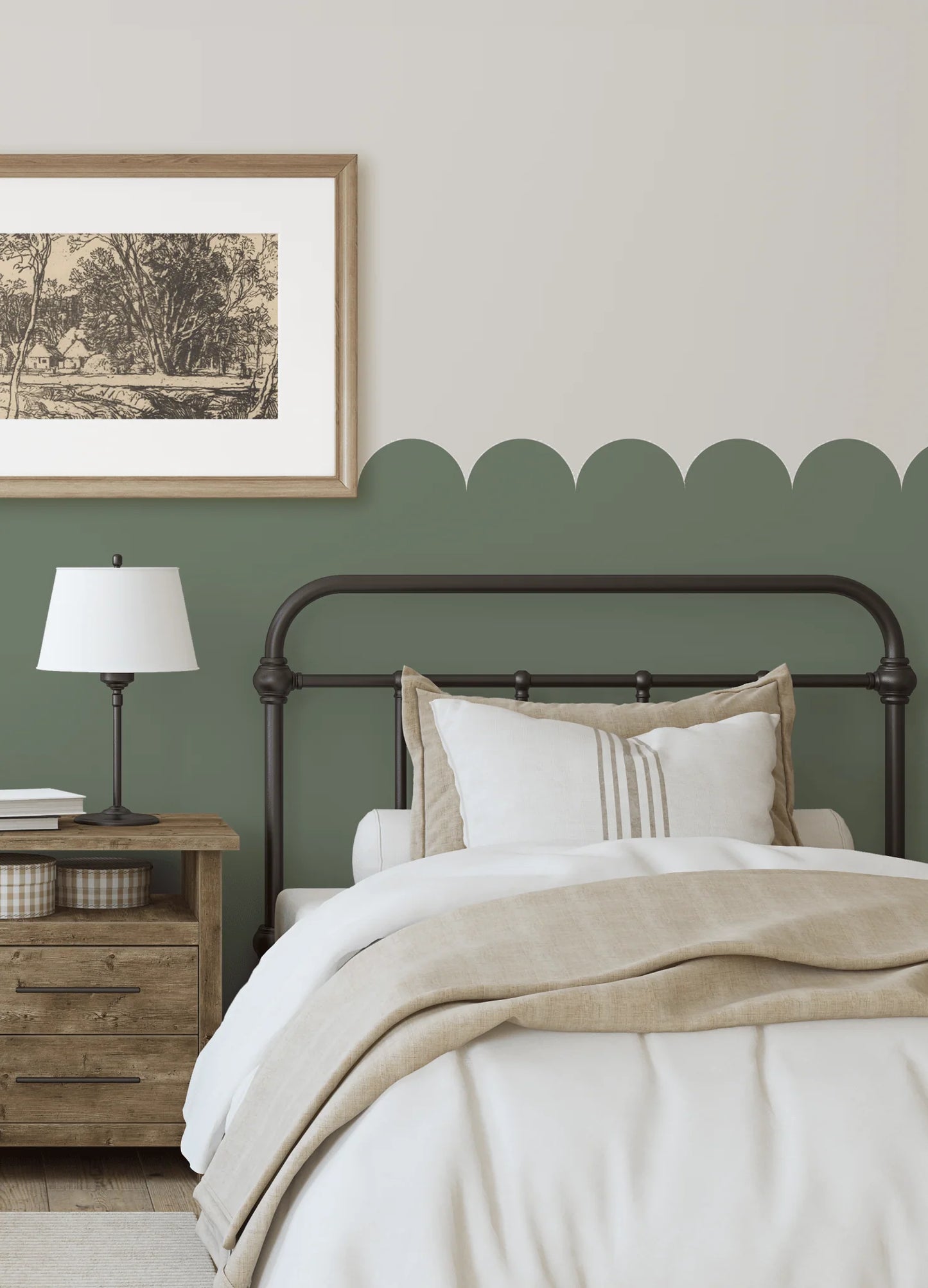 Scallop Half Wall Panels