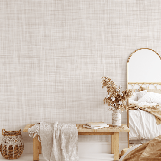 Grasscloth Peel and Stick Wallpaper (Faux)