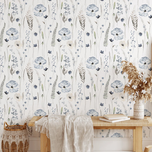 Peel and Stick Floral Wallpaper – Removable Wallpaper for Walls - Secret Garden