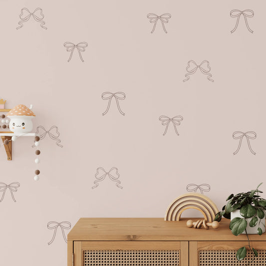 Simple Bow Wall Decals (Peel and Stick Decals)