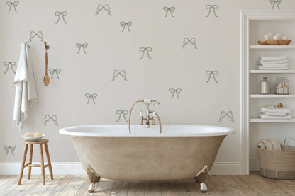 Simple Bow Wall Decals (Peel and Stick Decals)