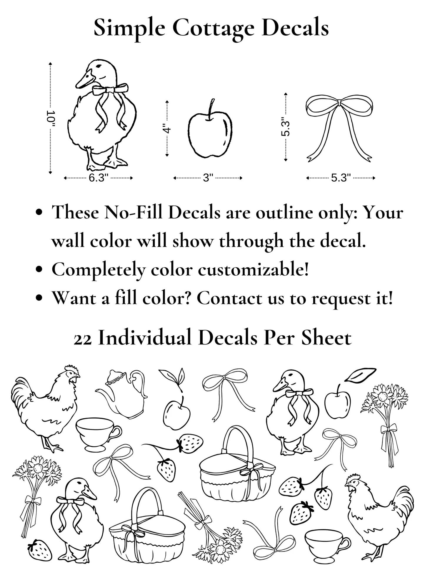 Simple Cottage Decals
