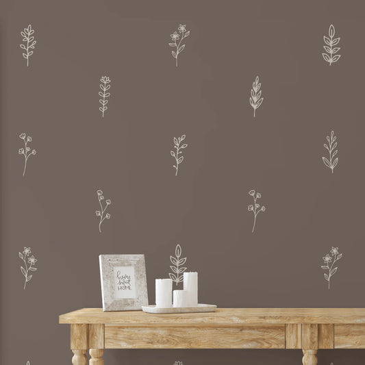 Simple Floral Decals
