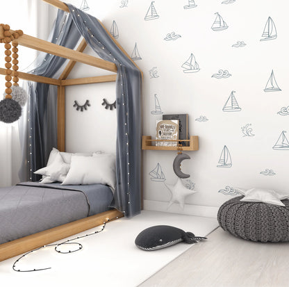 Simple Sailboat Decals (Peel and Stick Decals)