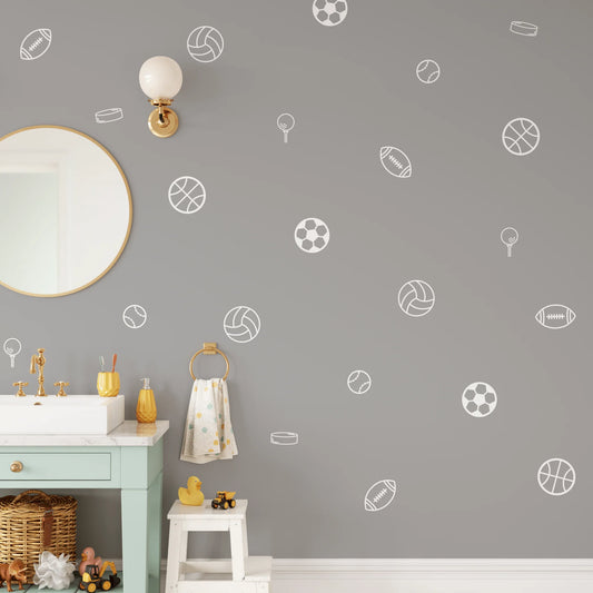 Simple Sports Decals (Peel and Stick Decals)