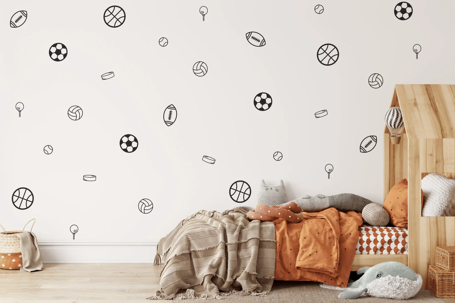 Simple Sports Decals (Peel and Stick Decals)
