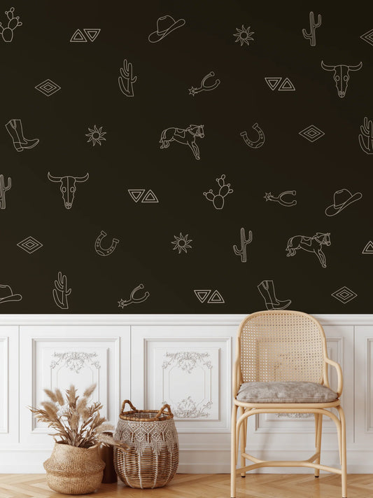 Simple Western Decals (Peel and Stick Decals)