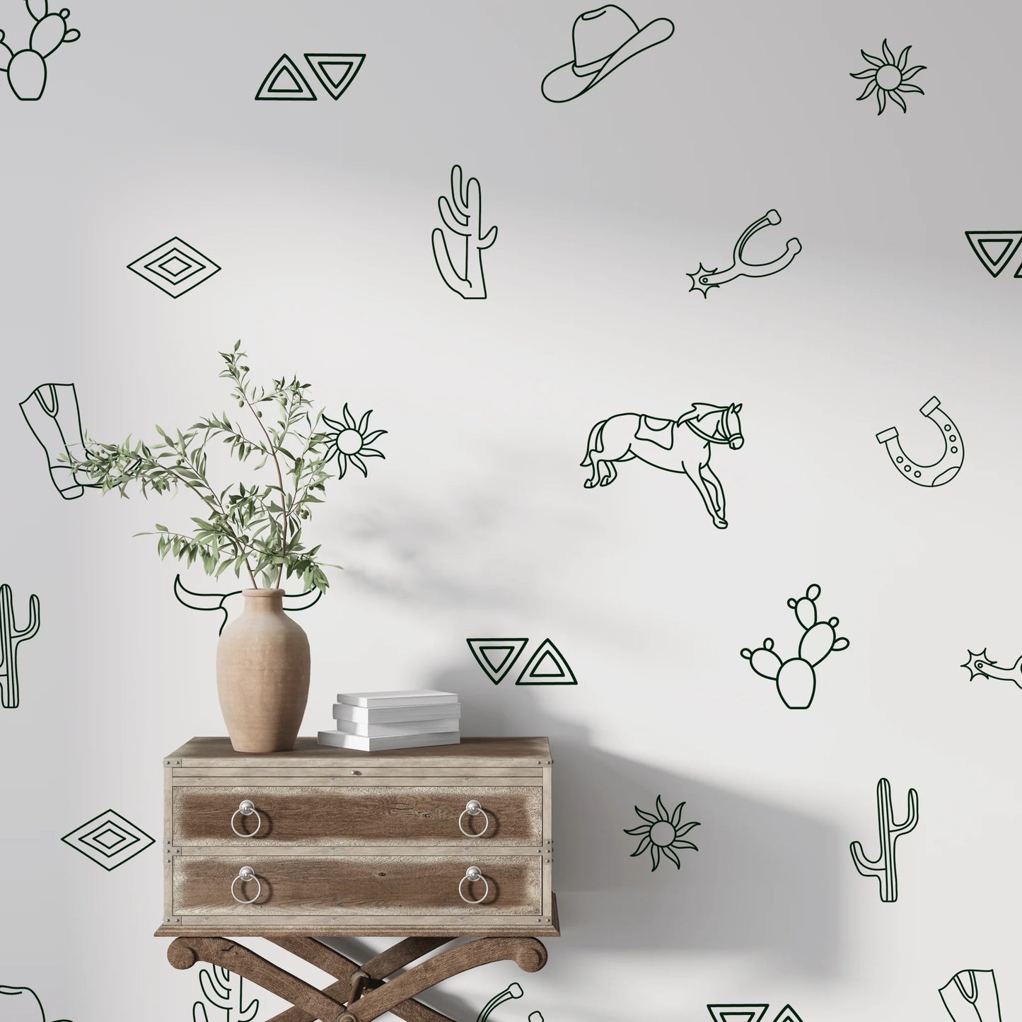 Simple Western Decals (Peel and Stick Decals)