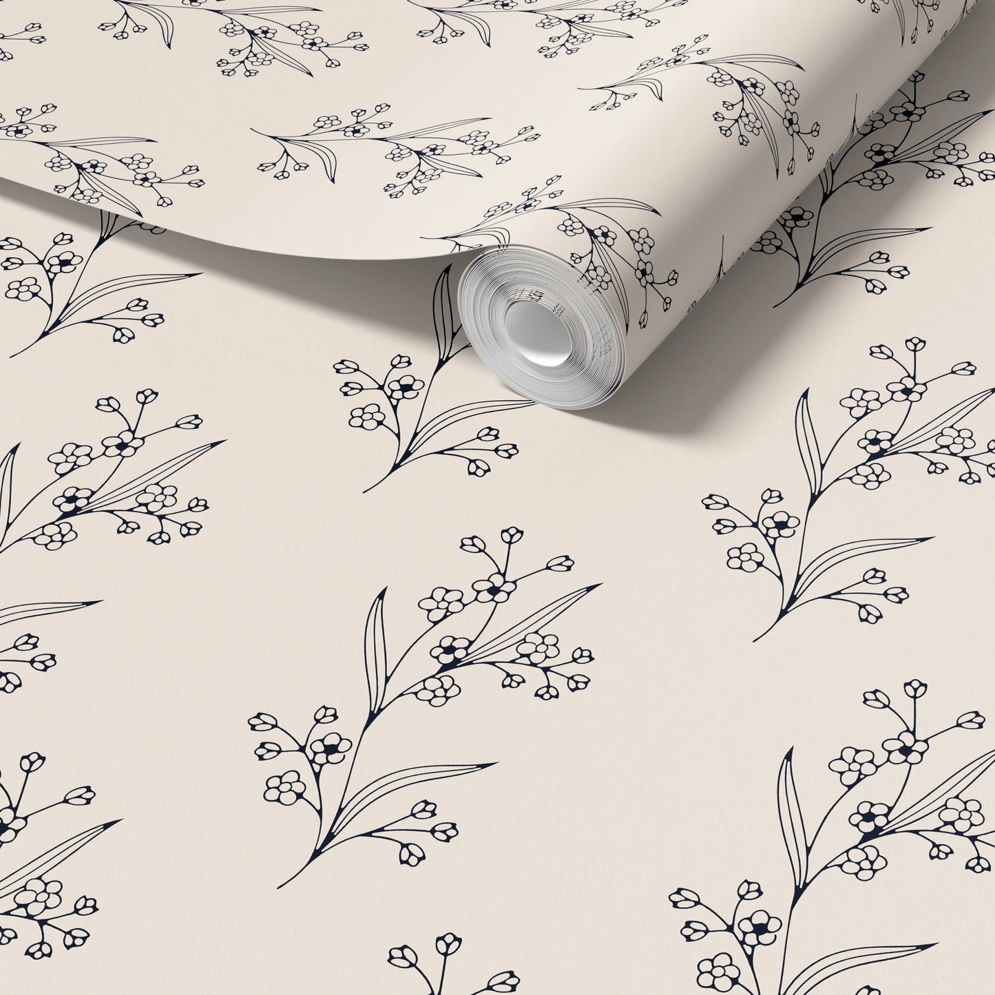 Sketched Twig Peel and Stick Wallpaper