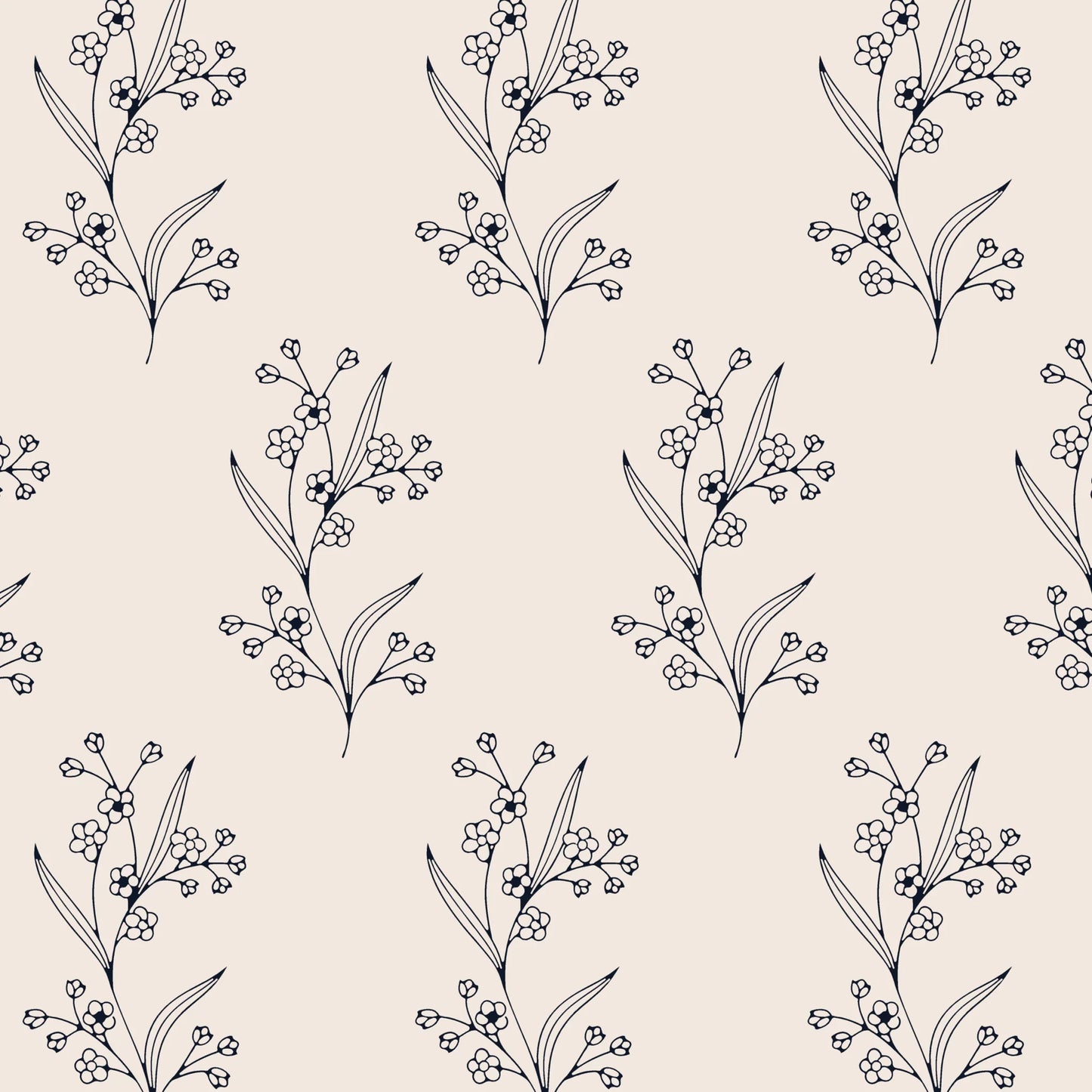 Sketched Twig Peel and Stick Wallpaper