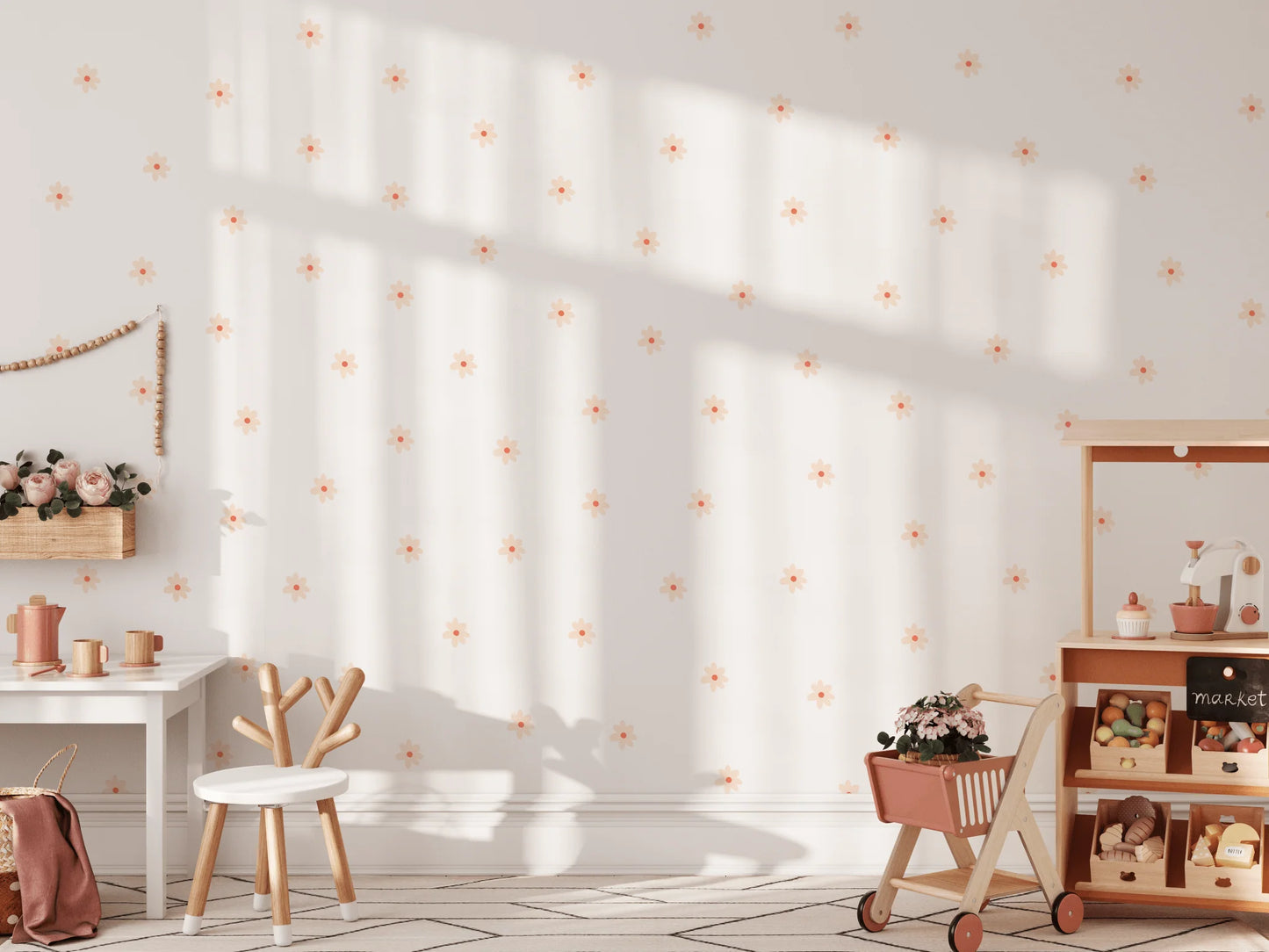 Small Daisy Floral Wall Decals