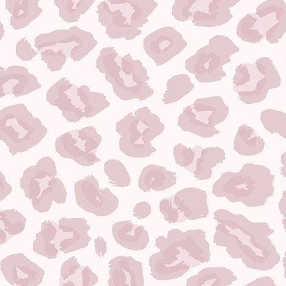 Soft Pink Animal Print Peel and Stick Wallpaper