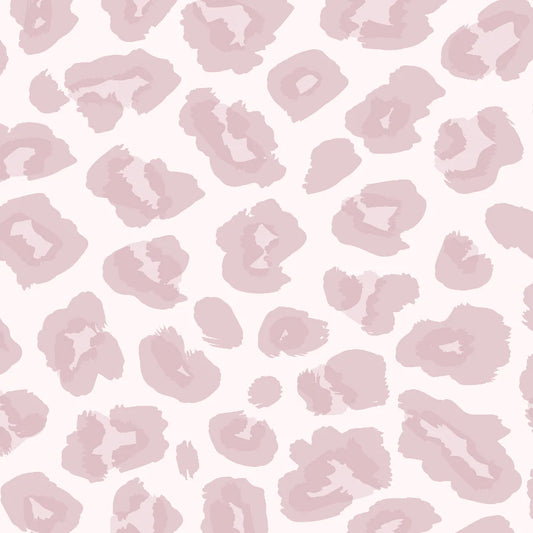 Soft Pink Animal Print Peel and Stick Wallpaper