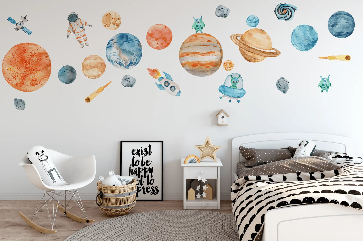 Space Wall Stickers (Peel and Stick Decals)