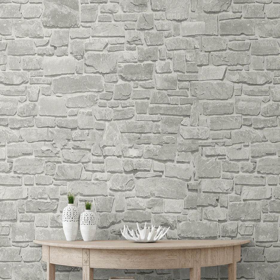 Stone Peel and Stick Wallpaper - Removable and Self-Adhesive