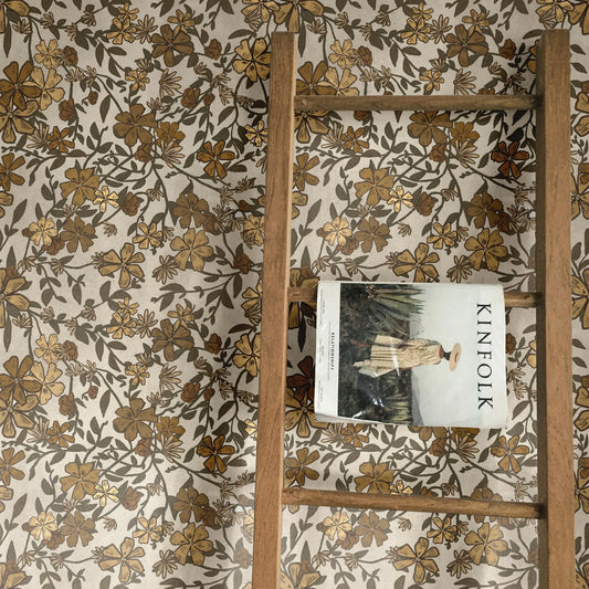 Subtle Floral Peel and Stick Wallpaper (Self-Adhesive)