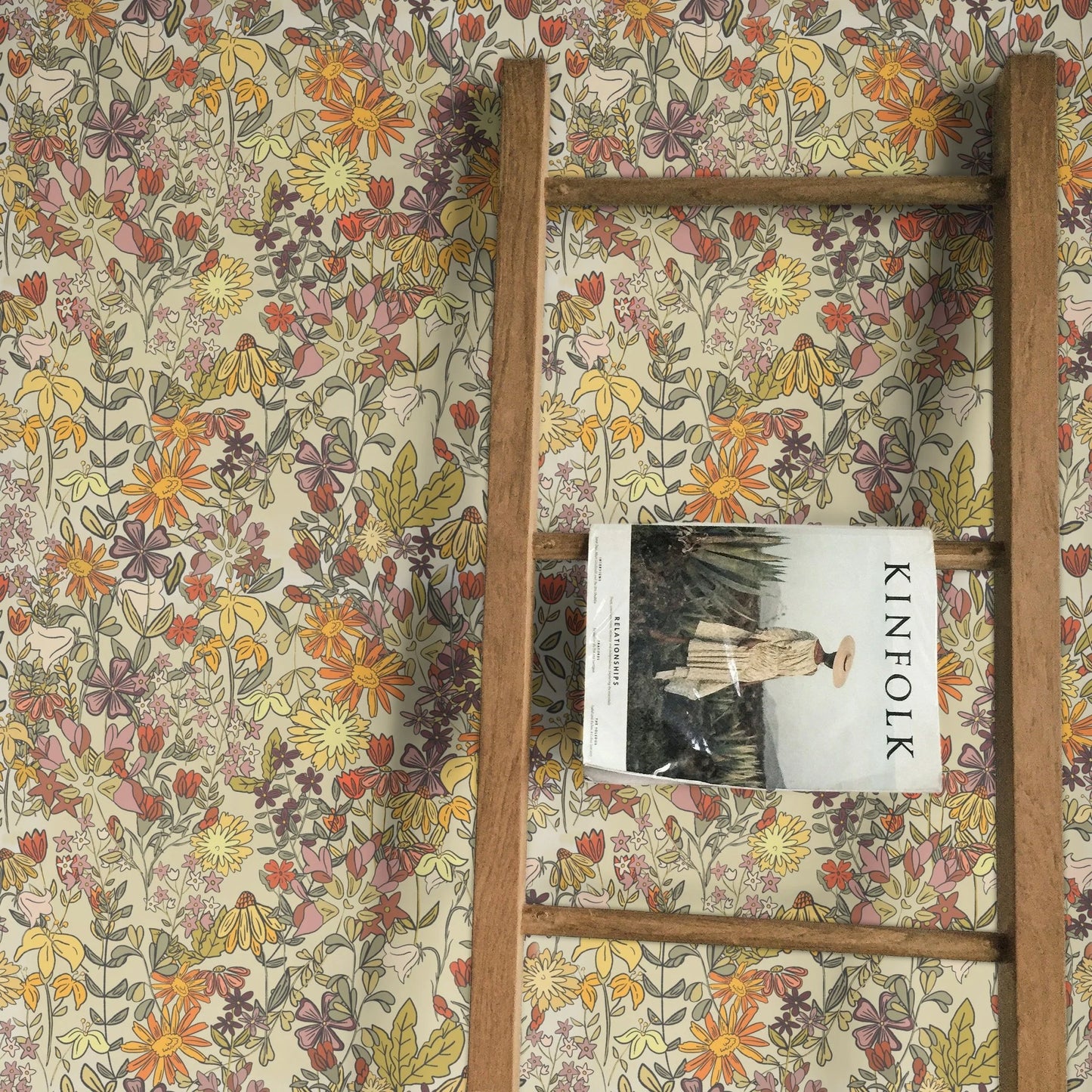 Summertime Floral Peel and Stick Wallpaper