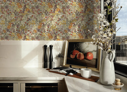 Summertime Floral Peel and Stick Wallpaper