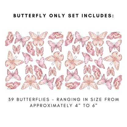 Sunflower and Butterfly Wall Stickers