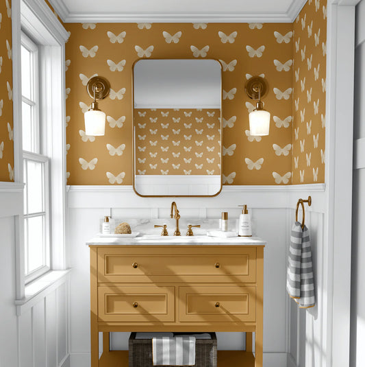 Sunlight Butterflies Peel and Stick Wallpaper