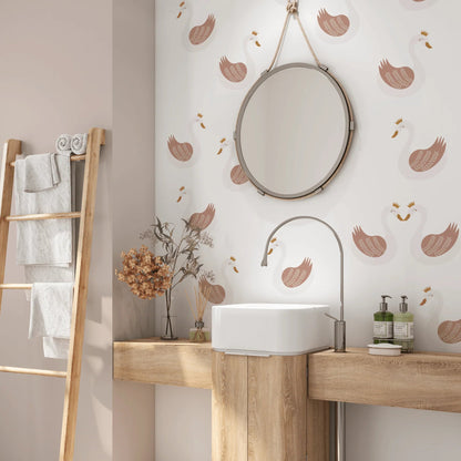 Swan Princess Wall Stickers (Peel and Stick Decals)