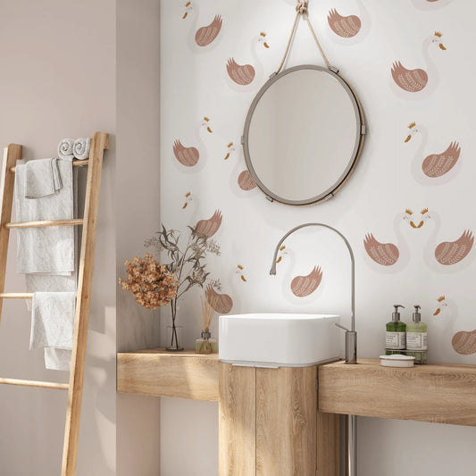 Swan Princess Wall Stickers (Peel and Stick Decals)
