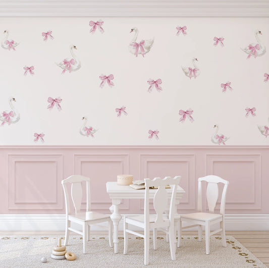 Swan Wall Stickers (Peel and Stick Decals)