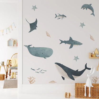 Under the Sea Wall Stickers (Peel and Stick Decals)