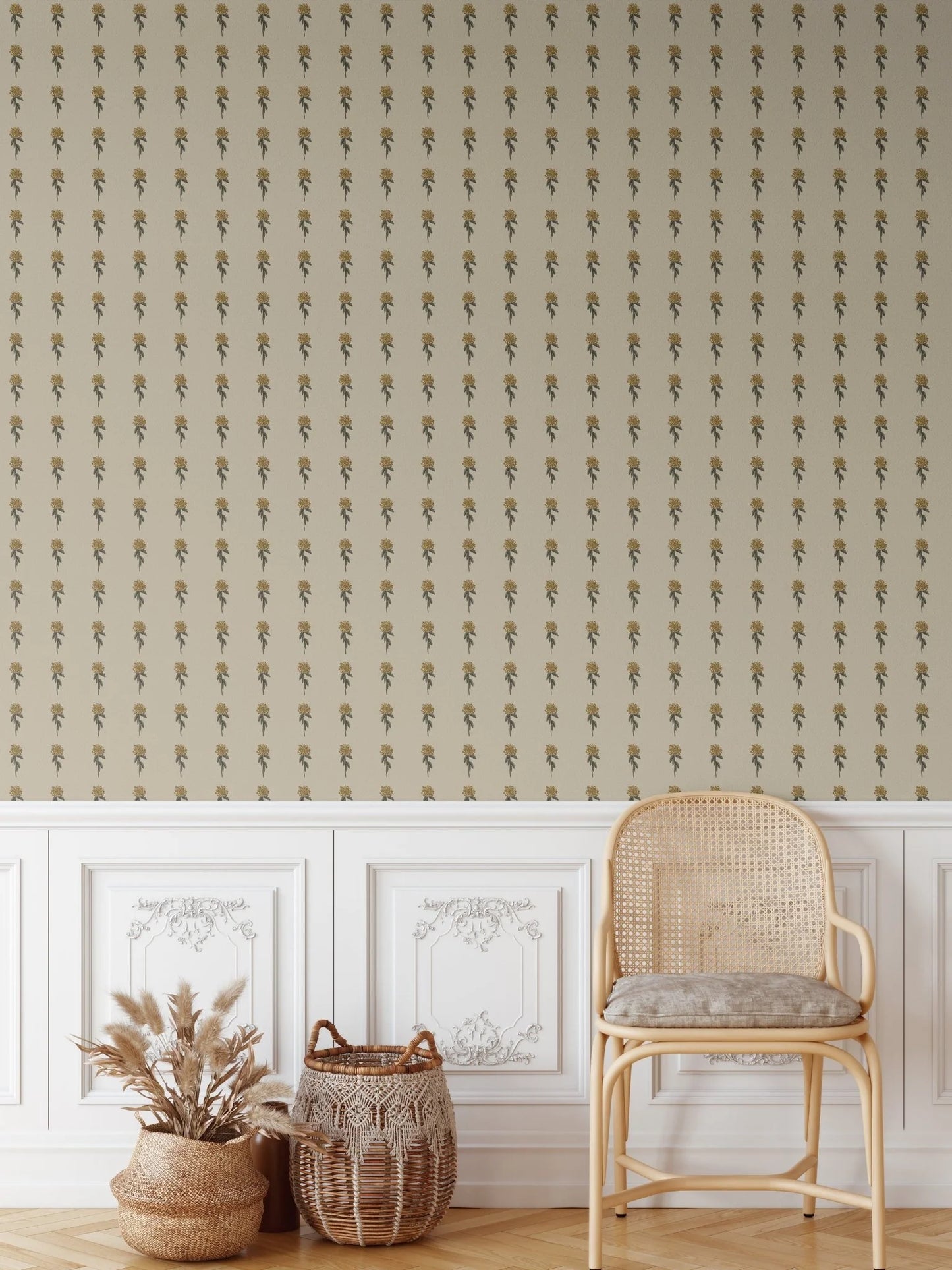 Vintage Aster Wallpaper