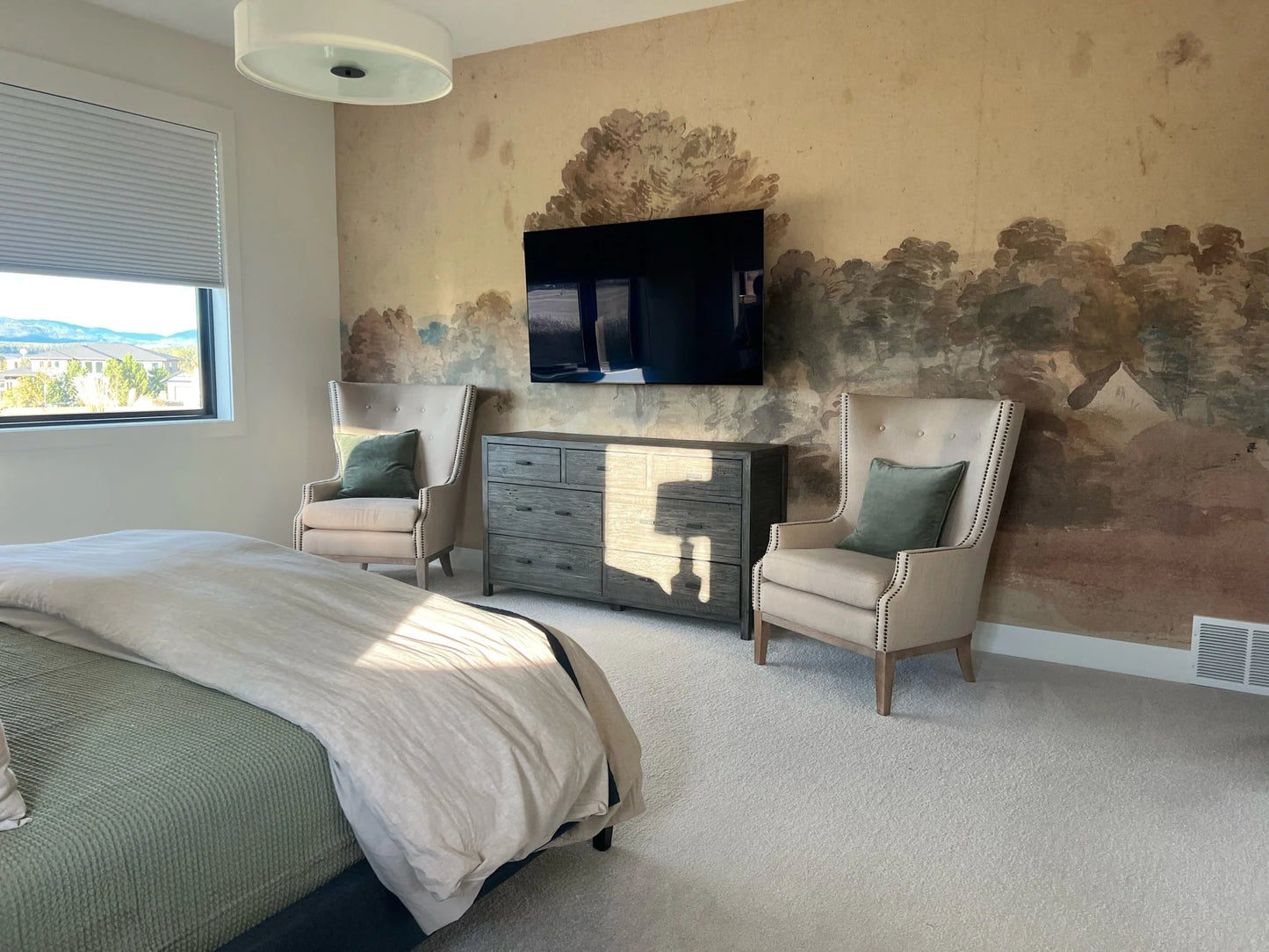 Vintage Landscape Wall Mural (Peel & Stick)