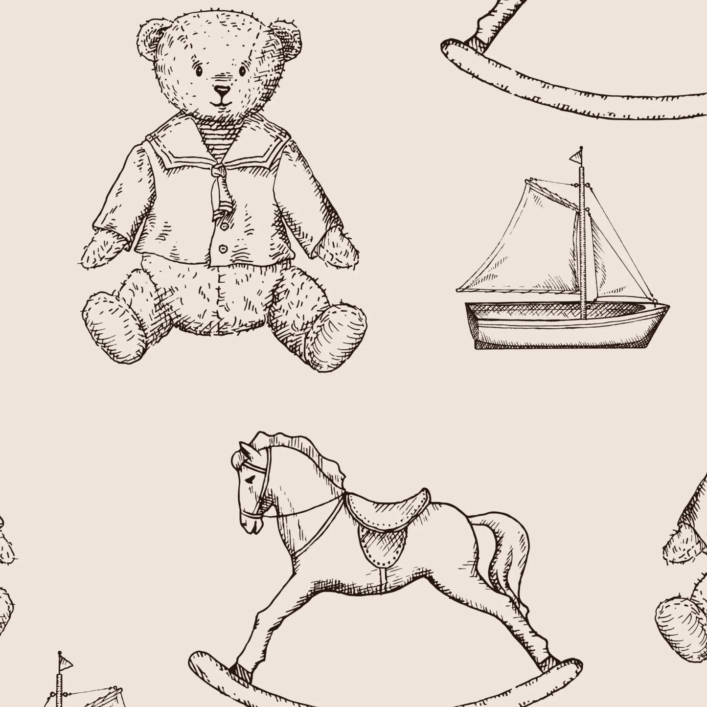 Vintage Nursery Wallpaper