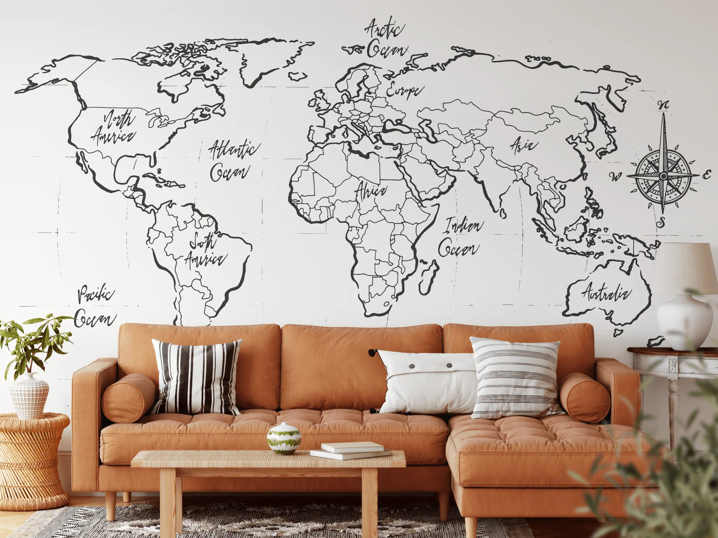 Voyager Map Peel and Stick Wall Mural
