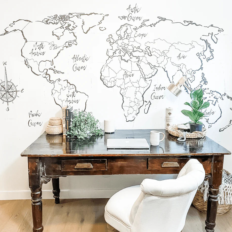 Voyager Map Peel and Stick Wall Mural