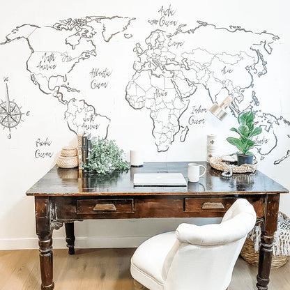 Voyager Map Peel and Stick Wall Mural